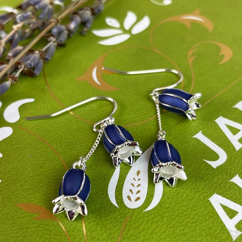 Hartfield Bluebell Earrings - Handcrafted Jewellery