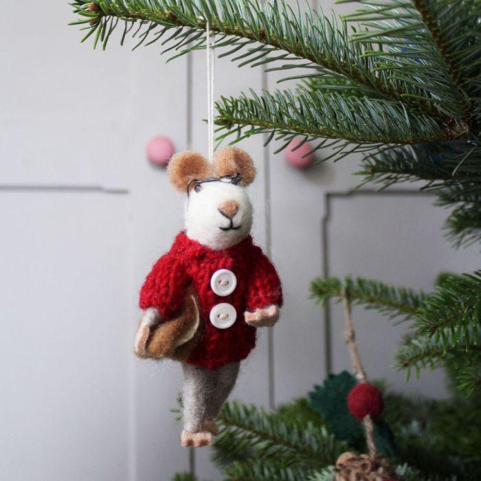 Charlie Mouse Tree Decoration - JaneAusten.co.uk