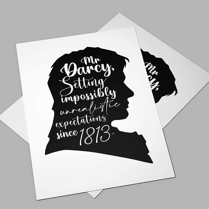 Mr Darcy - Pride and Prejudice A4 Print