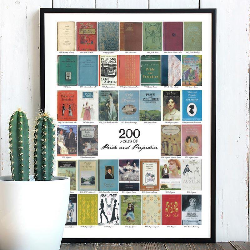 200 years of Jane Austen's Pride and Prejudice - A4 Print