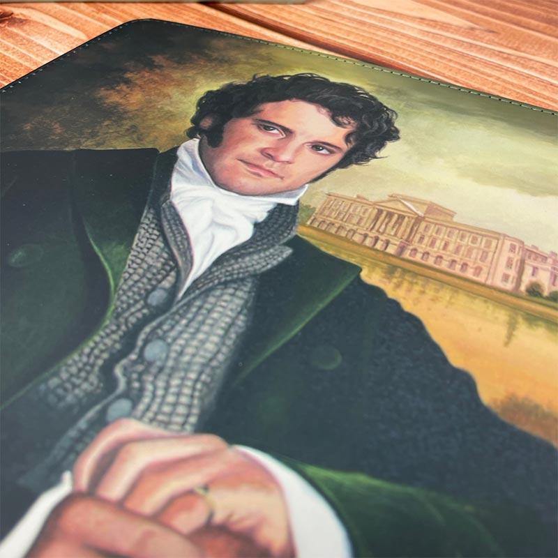 Faux Leather Mr Darcy at Pemberley Mouse Mat