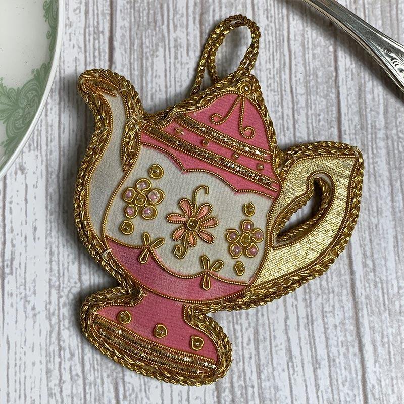 Hand Crafted Regency Teapot Decoration - JaneAusten.co.uk